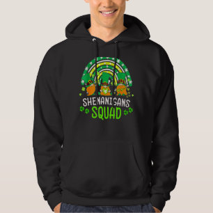 Shenanigans Squad St Patricks Day Gnomes Green Pro Hoodie