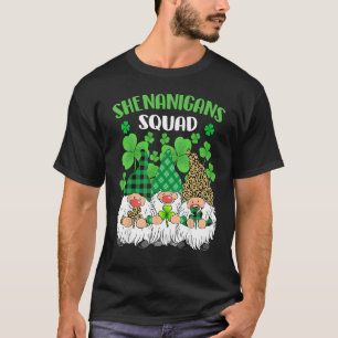 Shenanigans Squad St Patricks Day Gnomes Green Pro T-Shirt