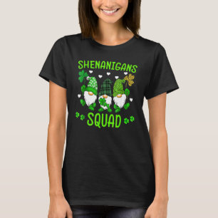 Shenanigans Squad St Patricks Day Gnomes Green Pro T-Shirt