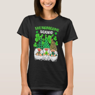 Shenanigans Squad St Patricks Day Gnomes Green Pro T-Shirt