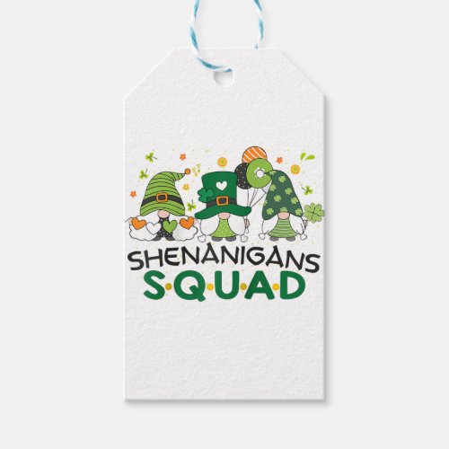 Shenanigans Squad St Patricks Day Gnomes Lovers Gift Tags