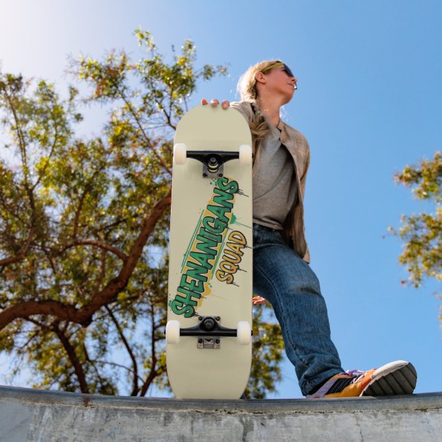 Shenanigans Squad St. Patrick's Day Skateboard (Outdoor 1)