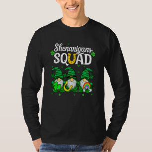 Shenanigans Squad Teachers St Patricks Day Gnomes T-Shirt