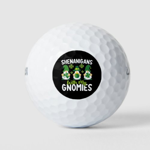 Shenanigans With My Gnomies Gnome St Patricks Day Golf Balls
