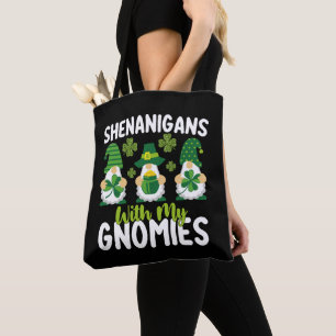 Shenanigans With My Gnomies Gnome St Patrick's Day Tote Bag