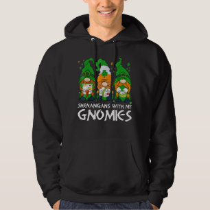 Shenanigans With My Gnomies Postal St Patrick's Da Hoodie