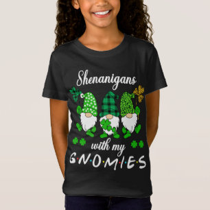 Shenanigans With My Gnomies St Patrick's Day Gnome T-Shirt