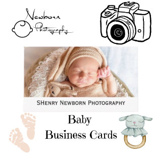 SHenry Newborn Photography Business Card