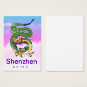 Shenzhen China Dragon travel poster (Front & Back)