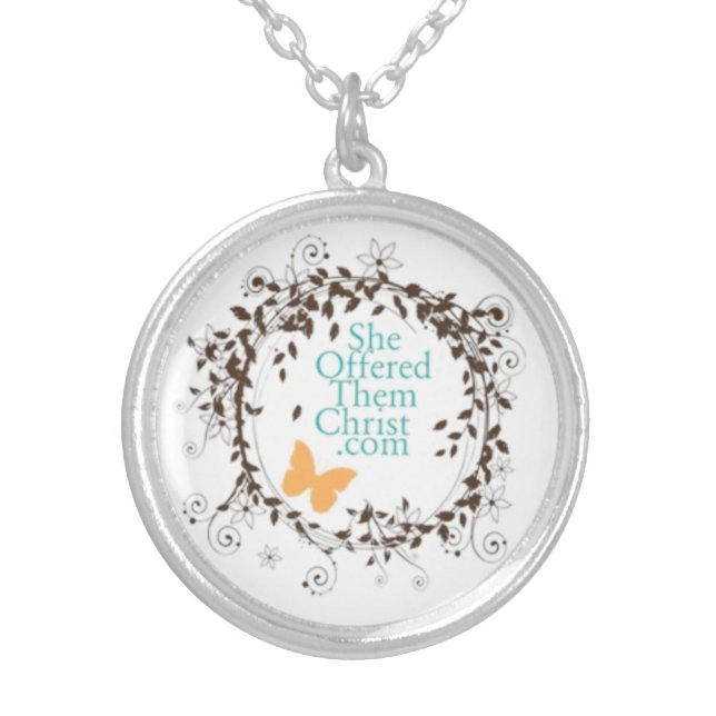 SheOfferedThemChrist Logo Necklace (Front)