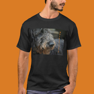 Shepadoodle Dog Photographic Portrait T-Shirt