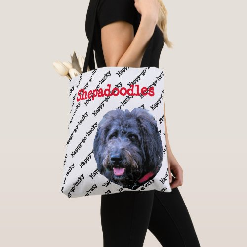 Shepadoodles Unconditional Love Happy_go_lucky Tote Bag