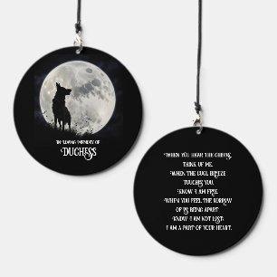 Shepard Dog Memorial with Custom Name Spiritual Wind Chime