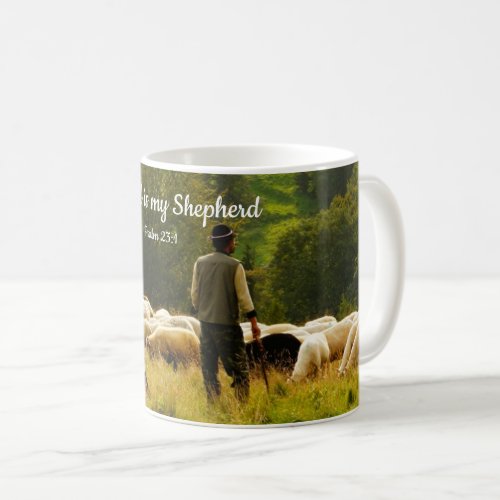 Shepherd and Sheep Flock Coffee Mug