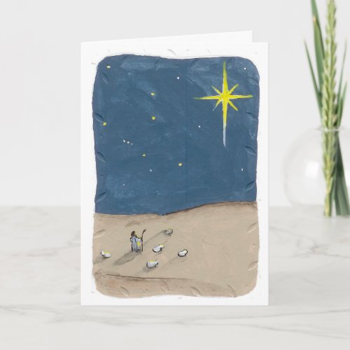 Shepherd and the Star Holiday Card