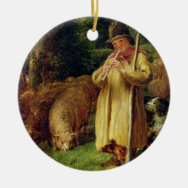 Shepherd Boy, 1831 (oil on panel) Ceramic Ornament (Front)