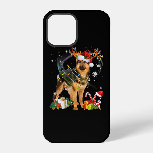 Shepherd Christmas Dog Iphone Case (Back)