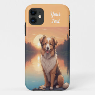 Shepherd Collie by Lake iPhone 11 Case