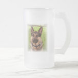 Shepherd Dog Frosted Beer Mug