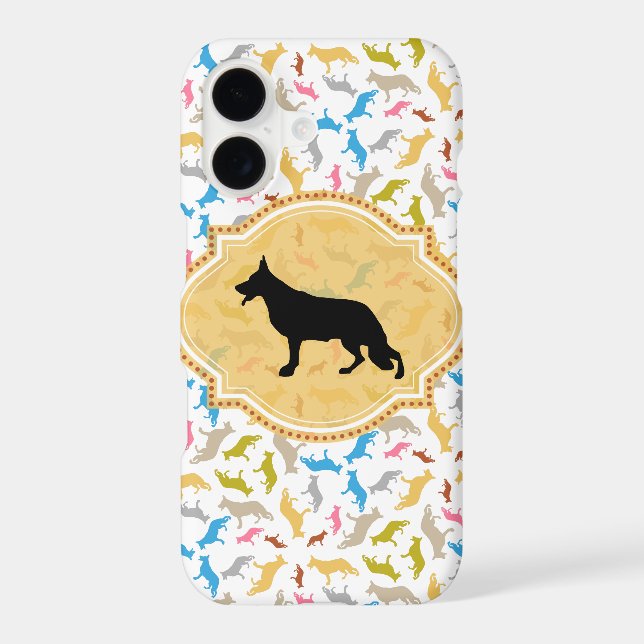 Shepherd Dog pattern Primavera Case-Mate iPhone Case (Back)