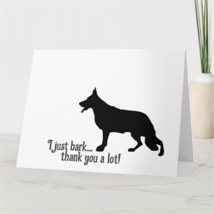Shepherd Dog Thank you Card