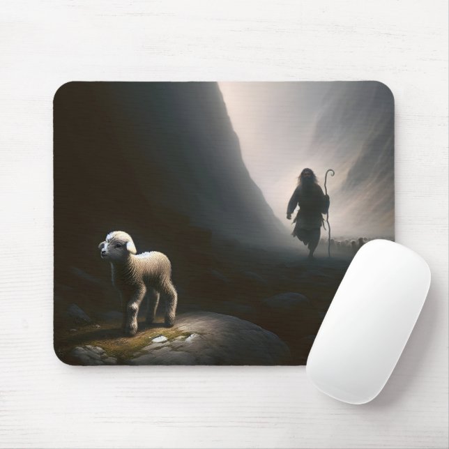 Shepherd Finding a Lost Lamb Mouse Pad (With Mouse)