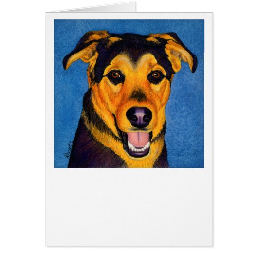 Shepherd Mix Card - "Caesar" (Front)