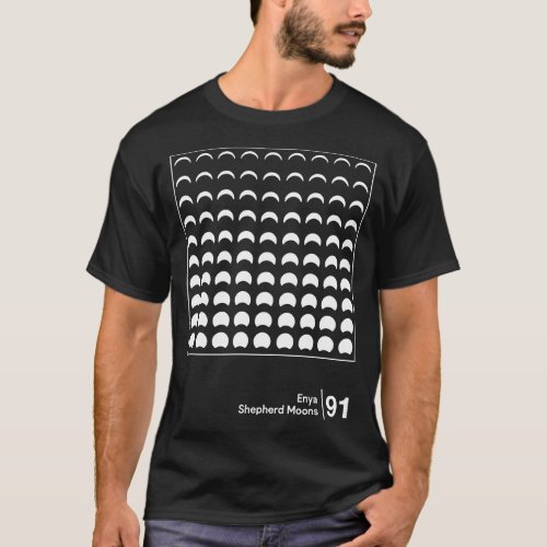 Shepherd Moons Minimalist Style Graphic Design T_Shirt