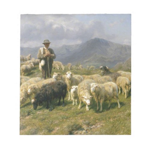 Shepherd of the Pyrenees by Rosa Bonheur Notepad