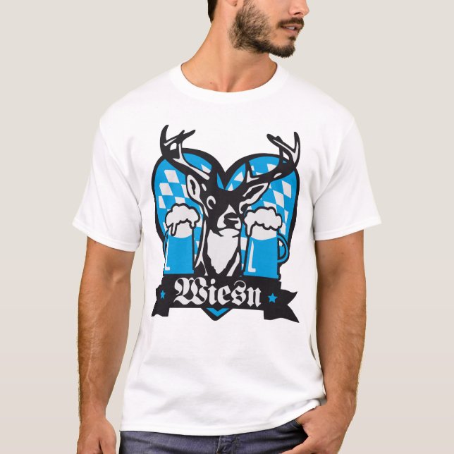Shepherd on the Pirsch Herz Rauten T-Shirt (Front)