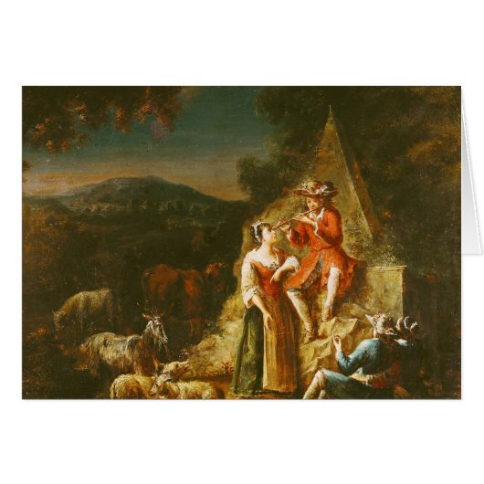 Shepherd Playing a Flute Cards (Front Horizontal)
