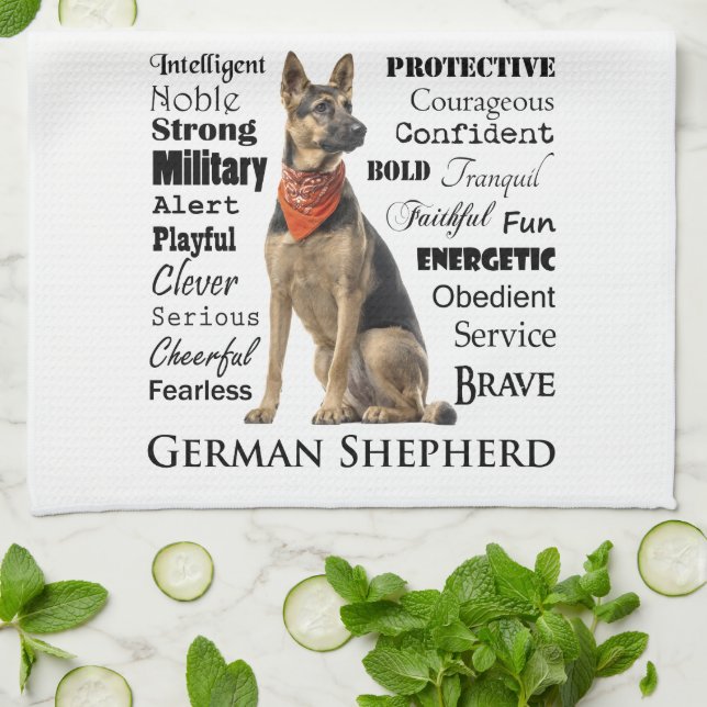 Shepherd Traits Kitchen Towel (Folded)