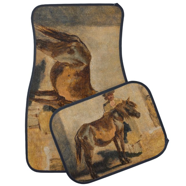 Shepherd With a Horse (Equine) Car Floor Mat (Set)