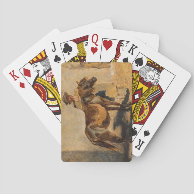 Shepherd With a Horse (Equine) Poker Cards (Back)
