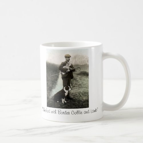 Shepherd With Border Collie and LambMug Coffee Mug