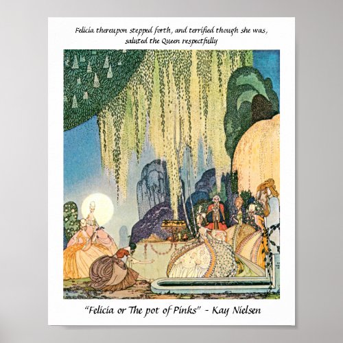 Shepherdess meeting the Queen Kay Nielsen Poster