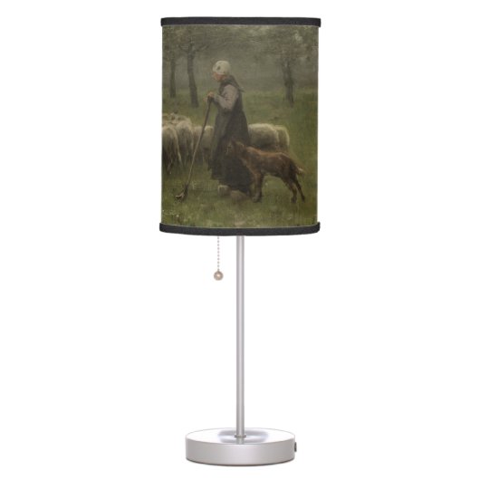 Shepherdess with a Flock of Sheep, Anton Mauve Table Lamp (Right)