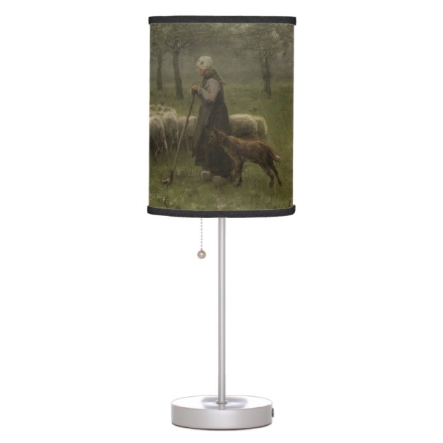 Shepherdess with a Flock of Sheep, Anton Mauve Table Lamp (Right)