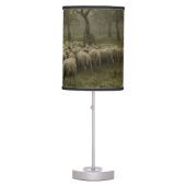 Shepherdess with a Flock of Sheep, Anton Mauve Table Lamp (Front)