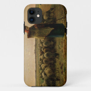 Shepherdess with her Flock, 1863 iPhone 11 Case
