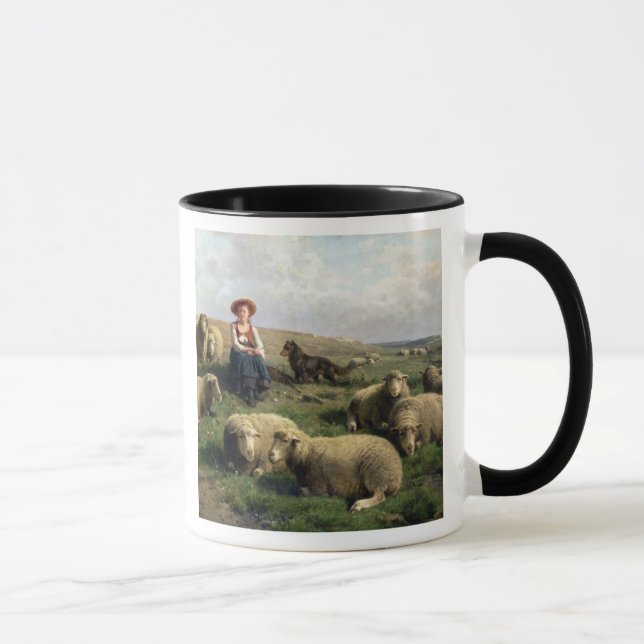 Shepherdess with Sheep in a Landscape Mug (Right)