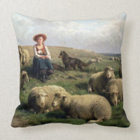 Shepherdess with Sheep in a Landscape