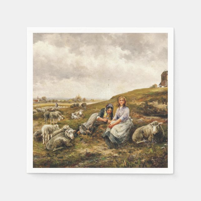 Shepherdesses before the City Gates Napkins (Front)