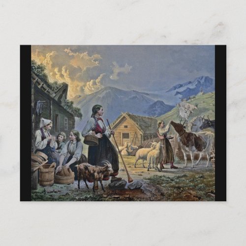 Shepherdesses Hut on the Mountain Postcard