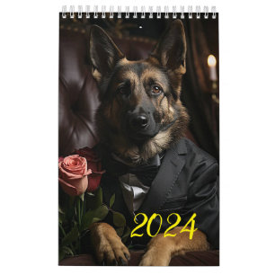 Shepherds and Dobermans. 2024 Calendar