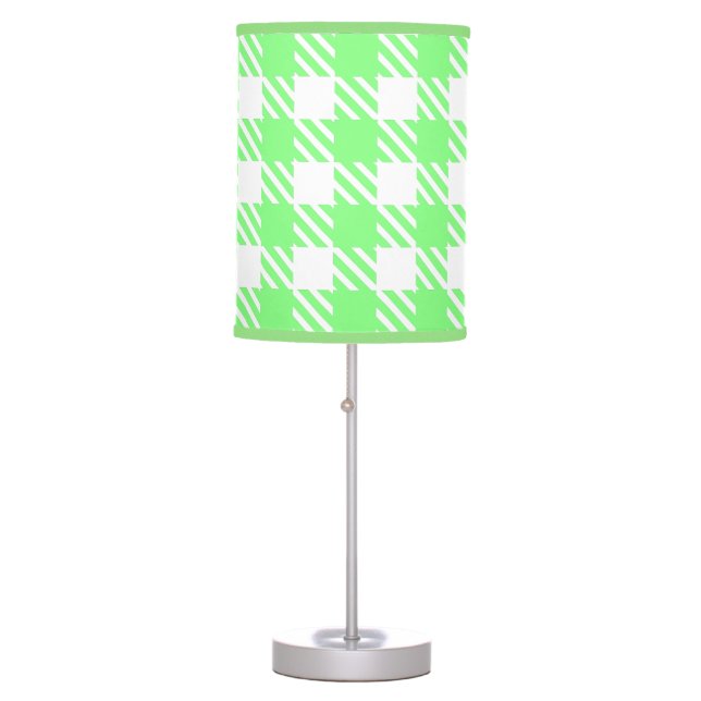 Shepherd's Check, stripe, Customize, Change color Table Lamp (Front)
