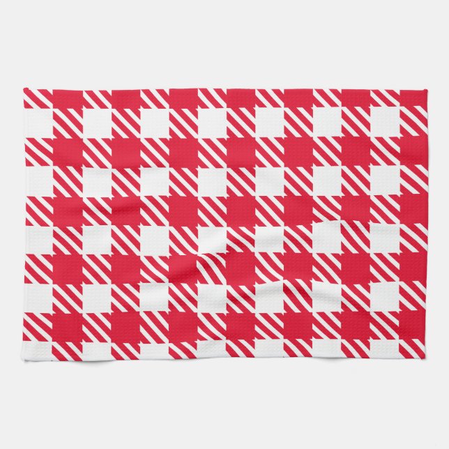 Shepherd's Check, stripe, Customize, Change color Towel (Horizontal)