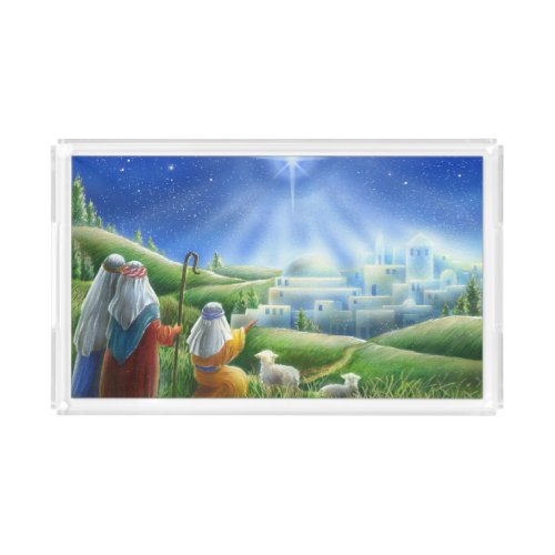 Shepherds Come to Bethlehem Tray