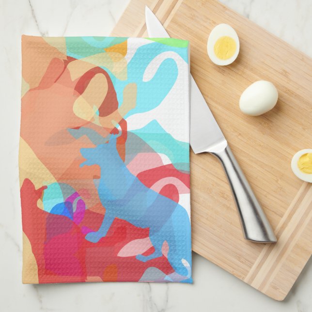 Shepherds Dogs  Kitchen Towel (Quarter Fold)