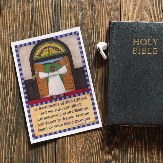 Shepherds of God's Flock Inspirational Post Card (Creator Uploaded)